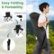 Foldable Camping Chair Oversized with Side Table Mesh Storage Pockets